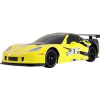 Amewi Corvette C6.R Drift Car Gelb Brushed 1:18 RC Modellauto Elektro Drift Allradantrieb (4WD) RtF 2,4 GHz inkl. Akku und Ladekabel, Spar-Set von AMEWI