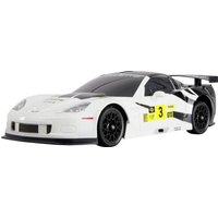 Amewi Corvette C6.R Drift Car Weiß Brushed 1:18 RC Modellauto Elektro Drift Allradantrieb (4WD) RtF 2,4 GHz inkl. Akku und Ladekabel, Spar-Set von AMEWI