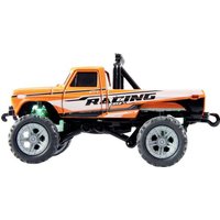 Amewi Orange Brushed 1:64 RC Modellauto Elektro Monstertruck Heckantrieb (2WD) RtR 2,4 GHz mit Lichteffekt, inkl. Akku und Ladekabel von AMEWI