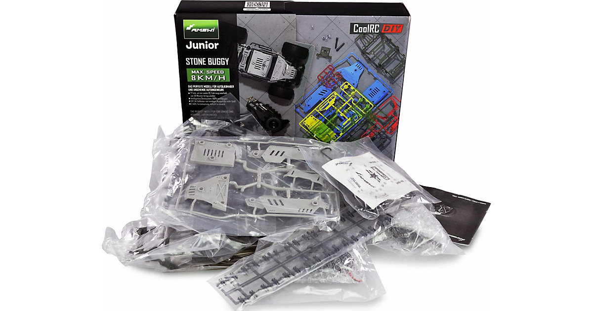 CoolRC DIY Stone Buggy 2WD 1:18 Bausatz grau 71-teilig grau-kombi CoolRC DIY Stone Buggy 2WD 1:18 Bausatz grau 71-teilig grau-kombi von AMEWI