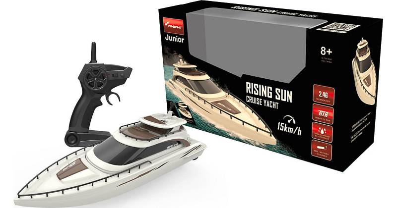 Rising Sun Cruise Yacht  2,4GHz RTR 15km/h, braun/cremeweiß,  380 mm von AMEWI