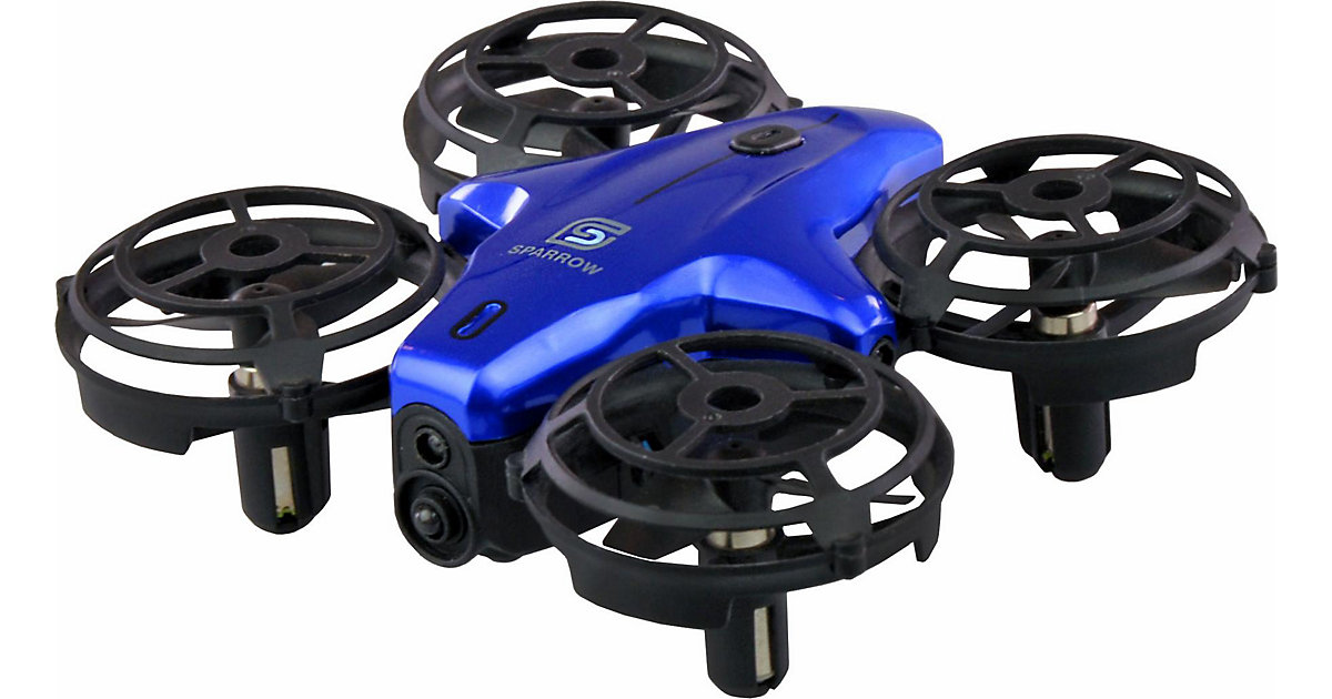 Sparrow Mini-Drohne mit Steuerungssensoren, blau von AMEWI