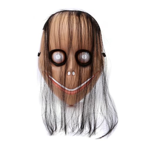 AMFSQJ Halloween Maske, Momo Maske Horror Masquerade Maske Karneval für Herren von AMFSQJ