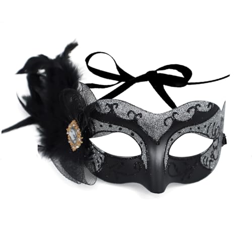 AMFSQJ Maskerade Maske, Venezianische Maske Sexy Metall Venezianische Maske für Maskerade, Bühnenauftritte, Karneval, Laufstege, Modepartys Maske von AMFSQJ