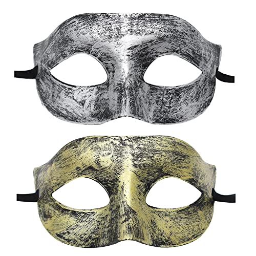 AMFSQJ Venezianische Maskerade Maske, Metall Maskerade Maske Sexy Venezianische Faschingsmasken von AMFSQJ