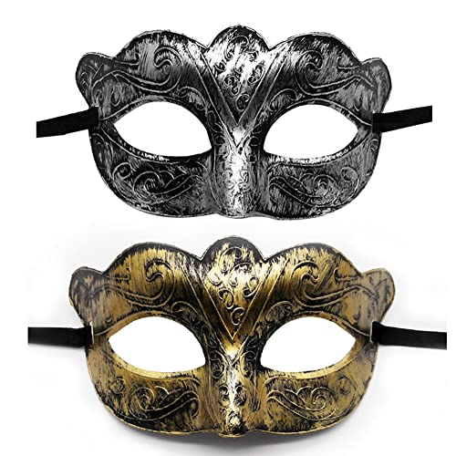 AMFSQJ Venezianische Maskerade Maske, Venezianische Vintage Karnevalsmasken Damen und Herren, Maskerade Augenmaske von AMFSQJ