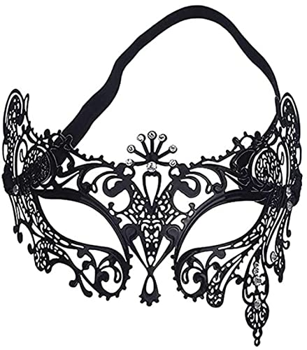 AMFSQJ Maskerade Maske, Metall Masken Sexy Venezianische Karneval Masken Verkleidung Venezianische Karneval Abschlussball Maske für Frauen von AMFSQJ