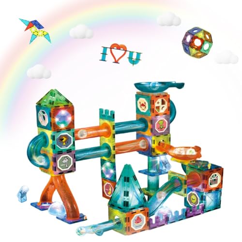 AMFUN Magnetische Bausteine, 75 Teile Konstruktion Bauen Blöcke Set, 3D Magnet Konstruktionsspielzeug, Magnet Baustein Pädagogische, Montessori Spielzeug für Mädchen Jungen ab 3+ Jahre Geschenk AMFUN Magnetische Bausteine, 75 Teile Konstruktion Bauen Blöcke Set, 3D Magnet Konstruktionsspielzeug, Magnet Baustein Pädagogische, Montessori Spielzeug für Mädchen Jungen ab 3+ Jahre Geschenk von AMFUN