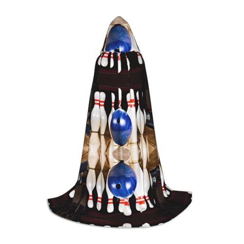 AMHMNZDXH Bowling-Druck Kapuzenumhang für Teenager für Halloween, Cosplay, Party, Tanz AMHMNZDXH Bowling-Druck Kapuzenumhang für Teenager für Halloween, Cosplay, Party, Tanz von AMHMNZDXH