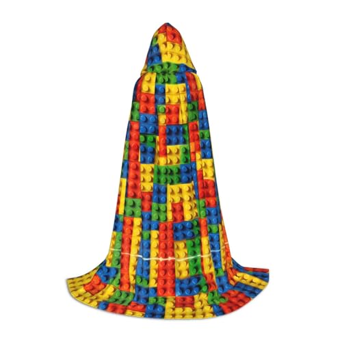 AMHMNZDXH Bunter Ziegeldruck Kapuzenumhang für Jugendliche für Halloween, Cosplay, Party, Tanz AMHMNZDXH Bunter Ziegeldruck Kapuzenumhang für Jugendliche für Halloween, Cosplay, Party, Tanz von AMHMNZDXH