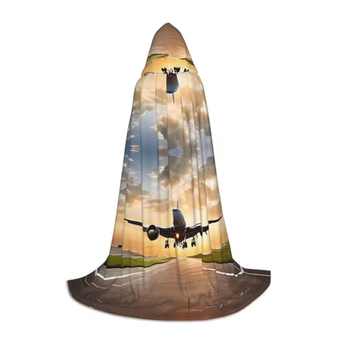 AMHMNZDXH Flugzeugdruck Kapuzenumhang für Teenager für Halloween, Cosplay, Party, Tanz AMHMNZDXH Flugzeugdruck Kapuzenumhang für Teenager für Halloween, Cosplay, Party, Tanz von AMHMNZDXH