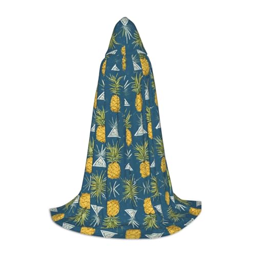 AMHMNZDXH Goldener Ananas-Hintergrund Druck Kapuzenumhang für Teenager für Halloween, Cosplay, Party, Tanz AMHMNZDXH Goldener Ananas-Hintergrund Druck Kapuzenumhang für Teenager für Halloween, Cosplay, Party, Tanz von AMHMNZDXH