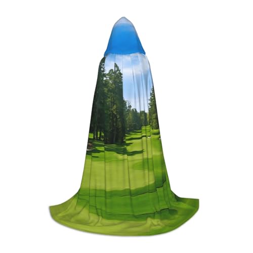 AMHMNZDXH Golfplatz-Rasen-Druck Kapuzenumhang für Jugendliche für Halloween, Cosplay, Party, Tanz AMHMNZDXH Golfplatz-Rasen-Druck Kapuzenumhang für Jugendliche für Halloween, Cosplay, Party, Tanz von AMHMNZDXH