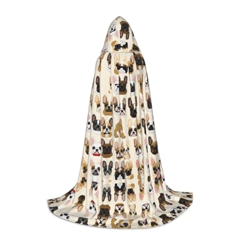 AMHMNZDXH Kapuzenumhang mit Aufdruck "I Love French Bulldogge", für Teenager, Halloween, Cosplay, Party, Tanz AMHMNZDXH Kapuzenumhang mit Aufdruck "I Love French Bulldogge", für Teenager, Halloween, Cosplay, Party, Tanz von AMHMNZDXH