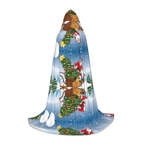 AMHMNZDXH Kapuzenumhang mit Aufschrift "Merry Christmas", für Teenager, Halloween, Cosplay, Party, Tanz AMHMNZDXH Kapuzenumhang mit Aufschrift "Merry Christmas", für Teenager, Halloween, Cosplay, Party, Tanz von AMHMNZDXH