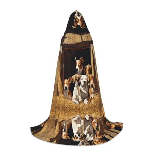 AMHMNZDXH Kapuzenumhang mit Bauernhoftier-Druck, für Teenager, Halloween, Cosplay, Party, Tanz AMHMNZDXH Kapuzenumhang mit Bauernhoftier-Druck, für Teenager, Halloween, Cosplay, Party, Tanz von AMHMNZDXH