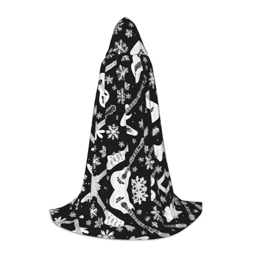 AMHMNZDXH Kapuzenumhang mit Gitarrenmuster, für Teenager, Halloween, Cosplay, Party, Tanz AMHMNZDXH Kapuzenumhang mit Gitarrenmuster, für Teenager, Halloween, Cosplay, Party, Tanz von AMHMNZDXH