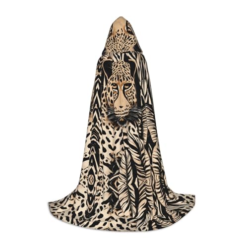 AMHMNZDXH Kapuzenumhang mit Leopardenmuster, für Teenager, Halloween, Cosplay, Party, Tanz AMHMNZDXH Kapuzenumhang mit Leopardenmuster, für Teenager, Halloween, Cosplay, Party, Tanz von AMHMNZDXH