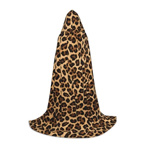 AMHMNZDXH Kapuzenumhang mit Leopardenmuster, für Teenager, Halloween, Cosplay, Party, Tanz AMHMNZDXH Kapuzenumhang mit Leopardenmuster, für Teenager, Halloween, Cosplay, Party, Tanz von AMHMNZDXH