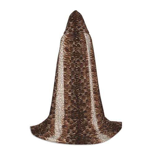 AMHMNZDXH Kapuzenumhang mit Schlangenhaut-Druck, für Teenager, Halloween, Cosplay, Party, Tanz AMHMNZDXH Kapuzenumhang mit Schlangenhaut-Druck, für Teenager, Halloween, Cosplay, Party, Tanz von AMHMNZDXH