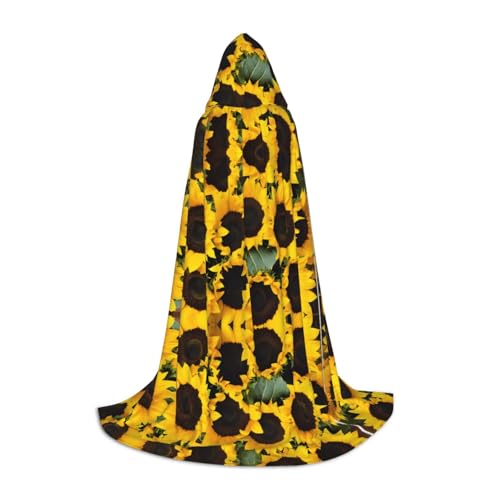 AMHMNZDXH Kapuzenumhang mit Sonnenblumen-Druck, für Teenager, Halloween, Cosplay, Party, Tanz AMHMNZDXH Kapuzenumhang mit Sonnenblumen-Druck, für Teenager, Halloween, Cosplay, Party, Tanz von AMHMNZDXH