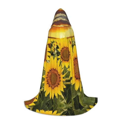 AMHMNZDXH Kapuzenumhang mit Sonnenblumenmuster, für Teenager, Halloween, Cosplay, Party, Tanz AMHMNZDXH Kapuzenumhang mit Sonnenblumenmuster, für Teenager, Halloween, Cosplay, Party, Tanz von AMHMNZDXH