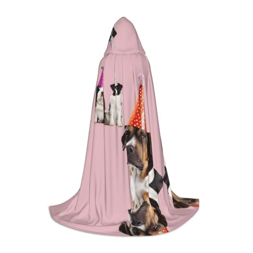 AMHMNZDXH Kapuzenumhang mit französischer Bulldogge, für Teenager, Halloween, Cosplay, Party, Tanz AMHMNZDXH Kapuzenumhang mit französischer Bulldogge, für Teenager, Halloween, Cosplay, Party, Tanz von AMHMNZDXH