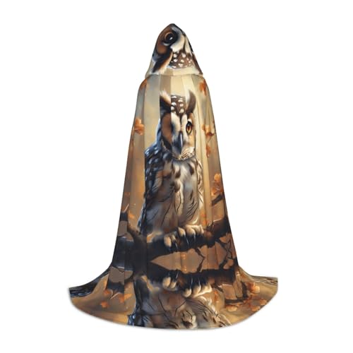 AMHMNZDXH Kapuzenumhang mit süßem Eulen-Druck, für Teenager, Halloween, Cosplay, Party, Tanz AMHMNZDXH Kapuzenumhang mit süßem Eulen-Druck, für Teenager, Halloween, Cosplay, Party, Tanz von AMHMNZDXH