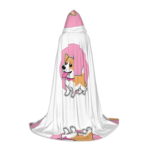AMHMNZDXH Lustiger Corgi Butt brauner Druck Kapuzenumhang für Teenager für Halloween, Cosplay, Party, Tanz AMHMNZDXH Lustiger Corgi Butt brauner Druck Kapuzenumhang für Teenager für Halloween, Cosplay, Party, Tanz von AMHMNZDXH