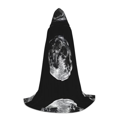 AMHMNZDXH Monddruck Kapuzenumhang für Teenager für Halloween, Cosplay, Party, Tanz AMHMNZDXH Monddruck Kapuzenumhang für Teenager für Halloween, Cosplay, Party, Tanz von AMHMNZDXH