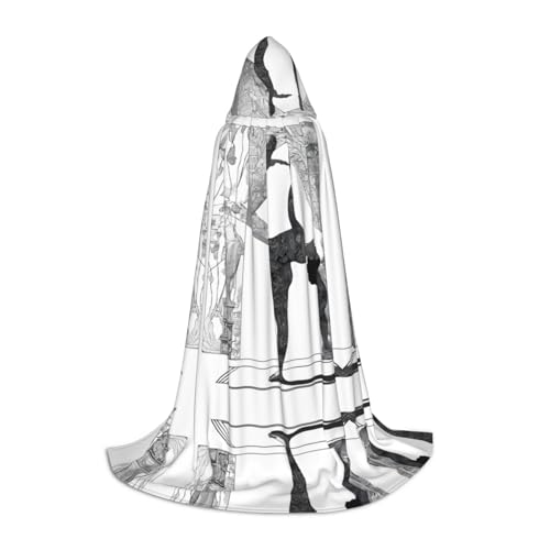 AMHMNZDXH New Love Gymnastik Druck Kapuzenumhang für Teenager für Halloween, Cosplay, Party, Tanz von AMHMNZDXH