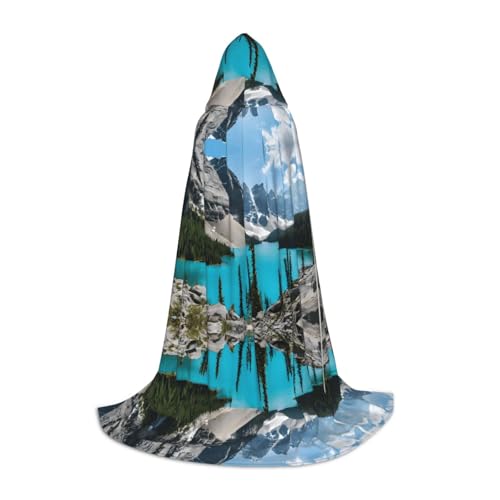 AMHMNZDXH Rocky Mountains Print Kapuzenumhang für Teenager für Halloween, Cosplay, Party, Tanz AMHMNZDXH Rocky Mountains Print Kapuzenumhang für Teenager für Halloween, Cosplay, Party, Tanz von AMHMNZDXH
