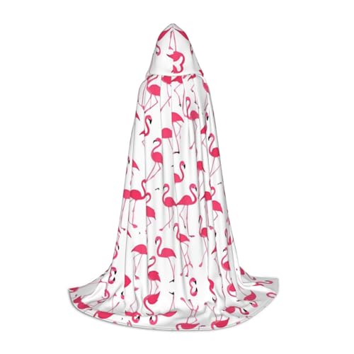 AMHMNZDXH Rosa Flamingo-Muster Druck Kapuzenumhang für Teenager für Halloween, Cosplay, Party, Tanz AMHMNZDXH Rosa Flamingo-Muster Druck Kapuzenumhang für Teenager für Halloween, Cosplay, Party, Tanz von AMHMNZDXH