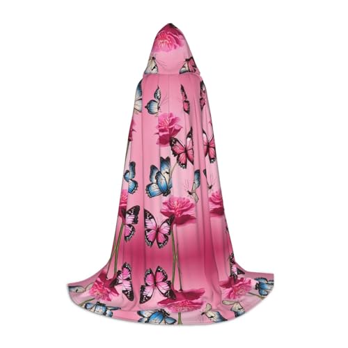 AMHMNZDXH Schöner Schmetterlings-Druck Kapuzenumhang für Teenager für Halloween, Cosplay, Party, Tanz AMHMNZDXH Schöner Schmetterlings-Druck Kapuzenumhang für Teenager für Halloween, Cosplay, Party, Tanz von AMHMNZDXH
