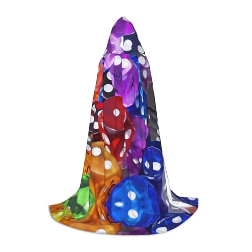 AMHMNZDXH Spiele Würfel Set Druck Kapuzenumhang für Teenager für Halloween, Cosplay, Party, Tanz AMHMNZDXH Spiele Würfel Set Druck Kapuzenumhang für Teenager für Halloween, Cosplay, Party, Tanz von AMHMNZDXH