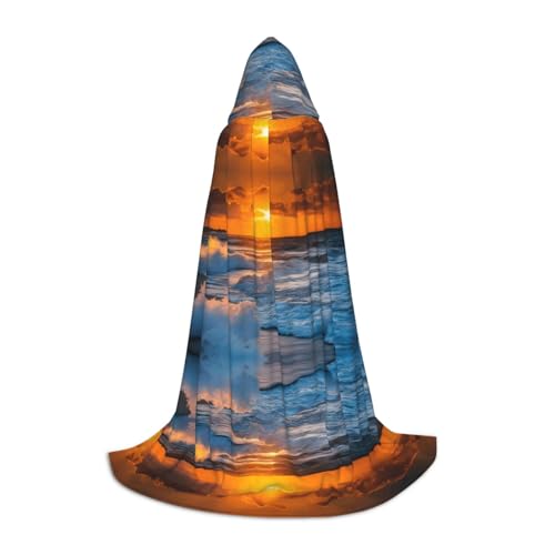 AMHMNZDXH Strand mit Sonnenuntergang Druck Kapuzenumhang für Teenager für Halloween, Cosplay, Party, Tanz AMHMNZDXH Strand mit Sonnenuntergang Druck Kapuzenumhang für Teenager für Halloween, Cosplay, Party, Tanz von AMHMNZDXH