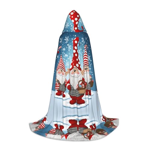 AMHMNZDXH Weihnachtlicher traditioneller Zwergen-Druck, Kapuzenumhang für Teenager für Halloween, Cosplay, Party, Tanz AMHMNZDXH Weihnachtlicher traditioneller Zwergen-Druck, Kapuzenumhang für Teenager für Halloween, Cosplay, Party, Tanz von AMHMNZDXH
