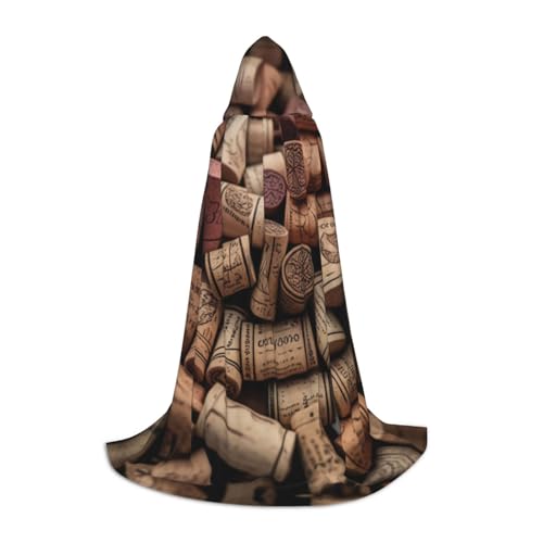 AMHMNZDXH Weinkorkdruck Kapuzenumhang für Teenager für Halloween, Cosplay, Party, Tanz AMHMNZDXH Weinkorkdruck Kapuzenumhang für Teenager für Halloween, Cosplay, Party, Tanz von AMHMNZDXH