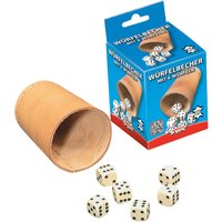 Würfelbecher (8.4 cm) mit 6 Würfeln (Spiel) von AMIGO Spiel + Freizeit