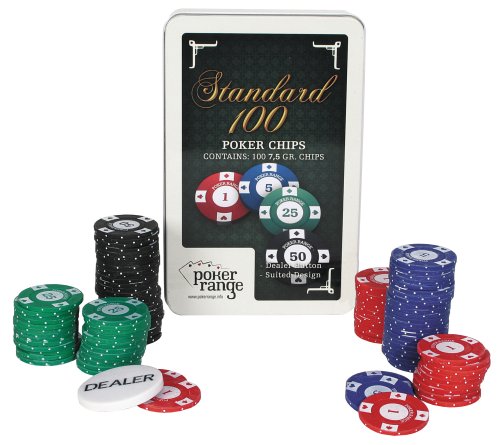 poker range Poker Chip Set Standard 7.5gr (100 Stück) von AMIGO
