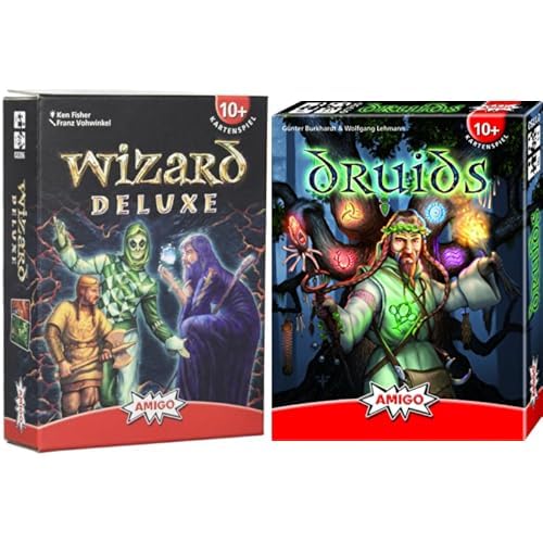 AMIGO 02206 Kartenspiel Wizard Deluxe, bunt Spiel + Freizeit 01750 - Druids von AMIGO