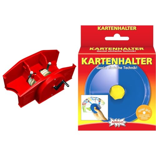 AMIGO 5000 - Kartenmischmaschine, ab 3 Jahren, rot & 04921 Joker Kartenspiel Zubehör, Medium AMIGO 5000 - Kartenmischmaschine, ab 3 Jahren, rot & 04921 Joker Kartenspiel Zubehör, Medium von AMIGO