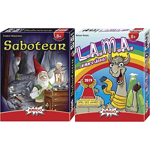 AMIGO Spiele 4900 - Saboteur & Spiel + Freizeit Spielkarten 01907 - LAMA AMIGO Spiele 4900 - Saboteur & Spiel + Freizeit Spielkarten 01907 - LAMA von AMIGO