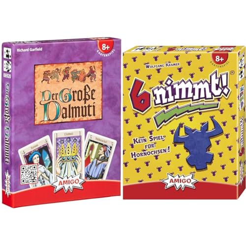 AMIGO Spiele 6920 - Der große Dalmuti & 4910-6 nimmt!, Kartenspiel von AMIGO