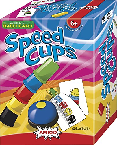 AMIGO 03780 - Speed Cups, Geschicklichkeitsspiel, 2 bis 4 Spieler von AMIGO