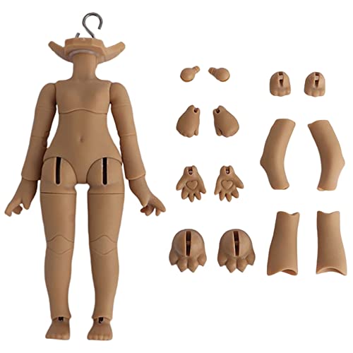 AMITD 1/12 BJD Doll Body, OB11 Doll Replacement, with Animal Accessories, Three Uses, Cinnamon Action Figure AMITD 1/12 BJD Doll Body, OB11 Doll Replacement, with Animal Accessories, Three Uses, Cinnamon Action Figure von AMITD