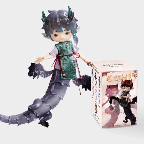 AMITD 1/12 Bjd Dolls Penny Box Fantastic Dragon Series Ob11 Blind Box Mystery Box Toys Cute Action Anime Figure Gift (Three Boxes) von AMITD