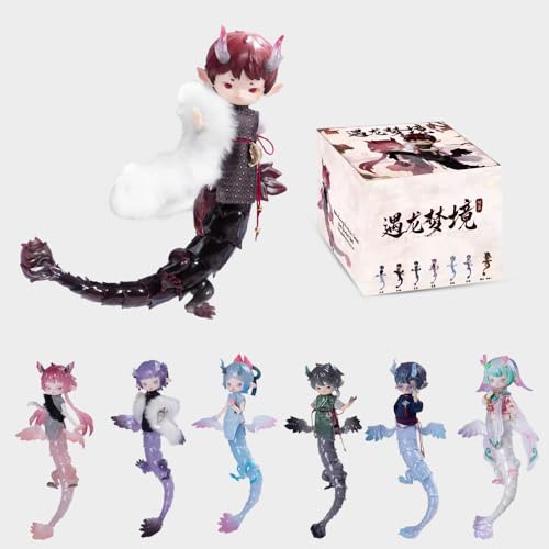 AMITD 1/12 Bjd Dolls Penny Box Fantastic Dragon Series Ob11 Blind Box Mystery Box Toys Cute Action Anime Figure Gift (Whole Set) von AMITD