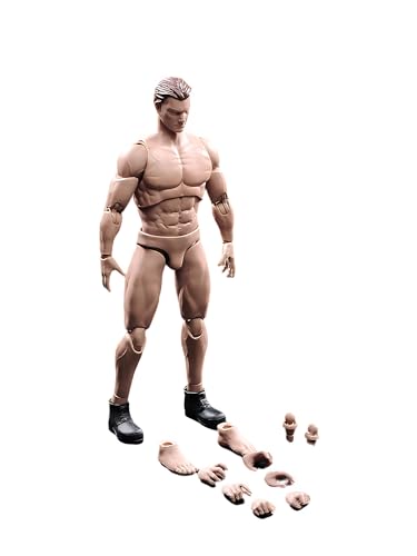 AMITD 1/12 Maßstab Action Figure,6inch Male Strong Muscular Flexible Miniature Action Figure Körper Doll Collection von AMITD