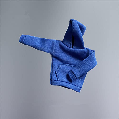 AMITD 1/12 Maßstab Action Figure Clothes,Weibliche Hoodie Sweater Costume Clothes for 6inch Action Figure Körper (Blue, Damenbekleidung) von AMITD